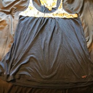Hollister Tanktop Large Navy Blue